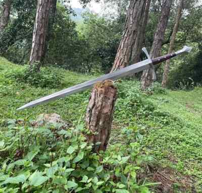Hand Forged High Carbon Steel Viking Sword Medieval Battle Ready With ...