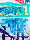 CHUCK GREATREX "BUSTED BRIDGE"  Abstract ORIGINAL Painting! Real Nice! — photo 3