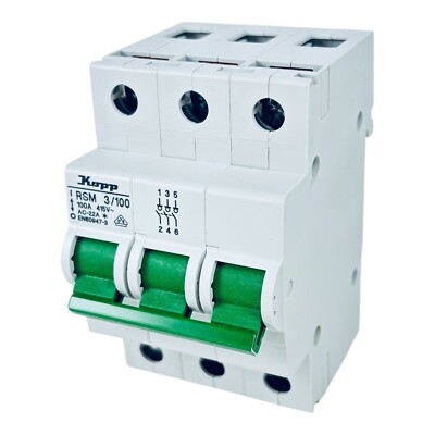 Kopp RSM 3/100 main switch 100A with contact protection/3 pole