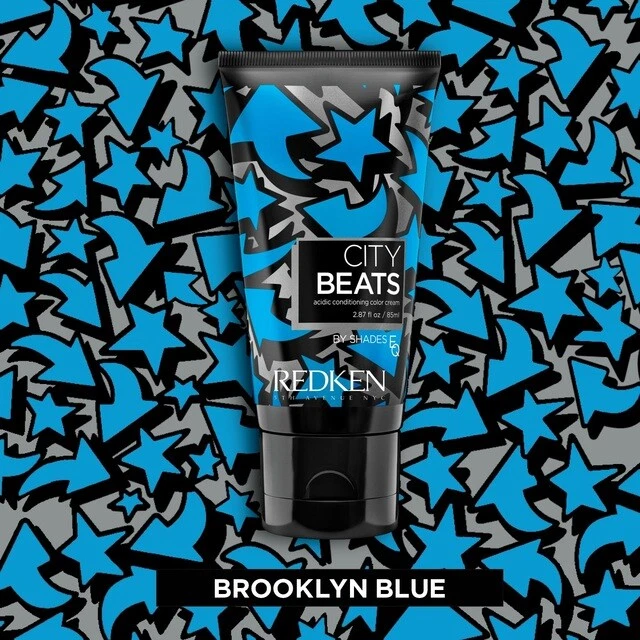 Brooklyn Blue Redken City Beats by Shades EQ 2.87 Oz Hair Color Acidic Con