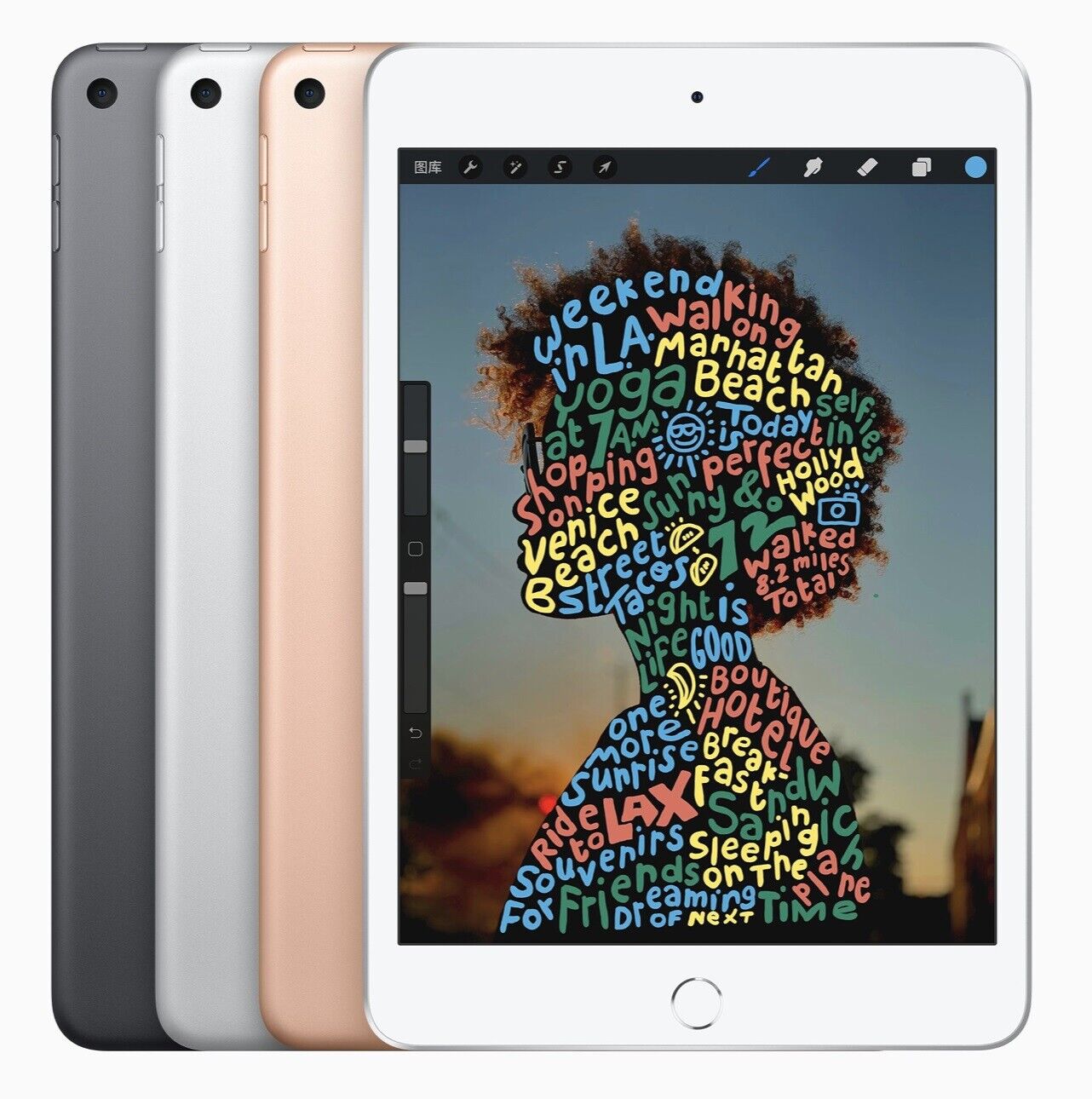 Apple iPad Mini 5th WiFi, 64GB or 256GB I All Colors, Grade C