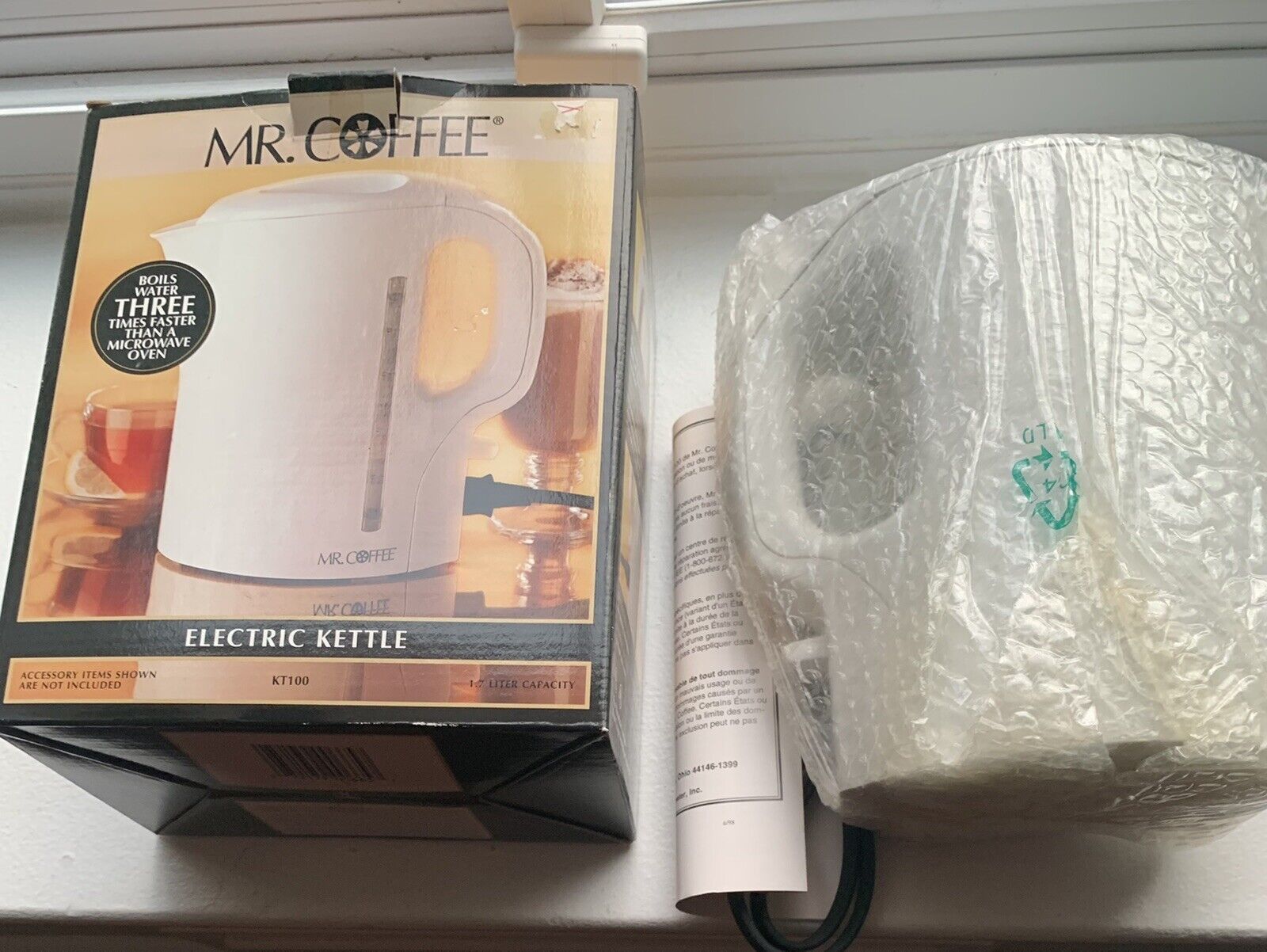 Mr. Coffee 1.7 Liter Digital Electric Kettle, Brushed Stainless Steel 