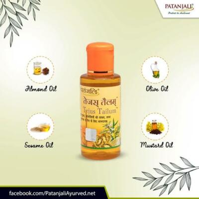 Patanjali Tejas Tailum oil for Strong Hair & Massage Body-100% Ayurvedic -100ML