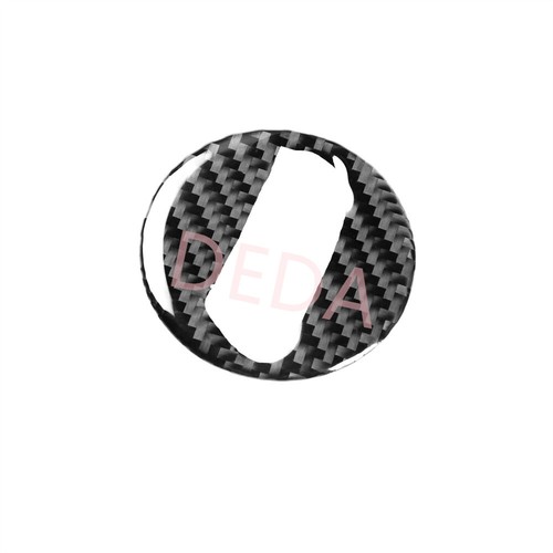 2x Borde de cubierta de anillo central de volante de fibra de carbono para Jeep Cherokee 2014-2018 - Imagen 8 de 15