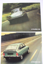 VINTAGE 1973 Citroen DS & GS - Sales Brochures. - French Text