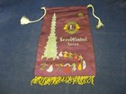 Vintage Lions Club International Banner Flag Seoul Central Korea
