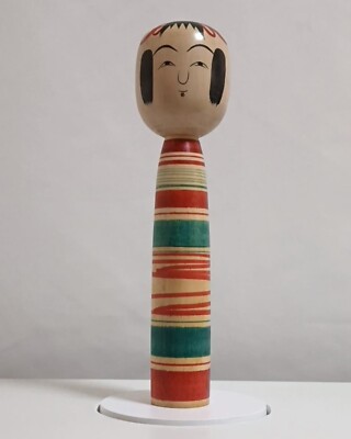 Traditional KOKESHI Doll Vintage 12''H, Ichiji Ouchi when he's 63 Fukushima JAPAN
