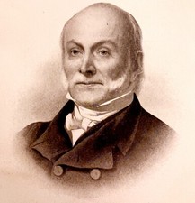 President John Quincy Adams 1897 Victorian Photogravure Of Engraving DWW1