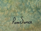 RONI SUMER (La Jolla, California)  Orig. Watercolor, , "Lighthouse at Pt. Loma" — photo 5