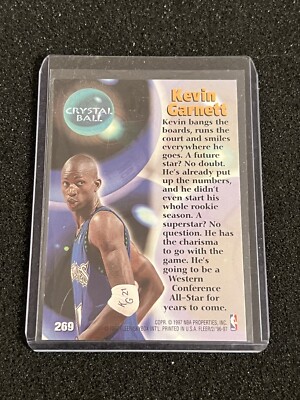 Kevin Garnett 1996-97 Fleer Crystal Ball #269 Timberwolves HOF | eBay