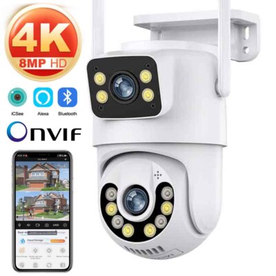 360° FHD FUNK WLAN WIFI IP NETZWERK CAMERA 2.4G Outdoor AUßEN ÜBERWACHUNGSKAMERA