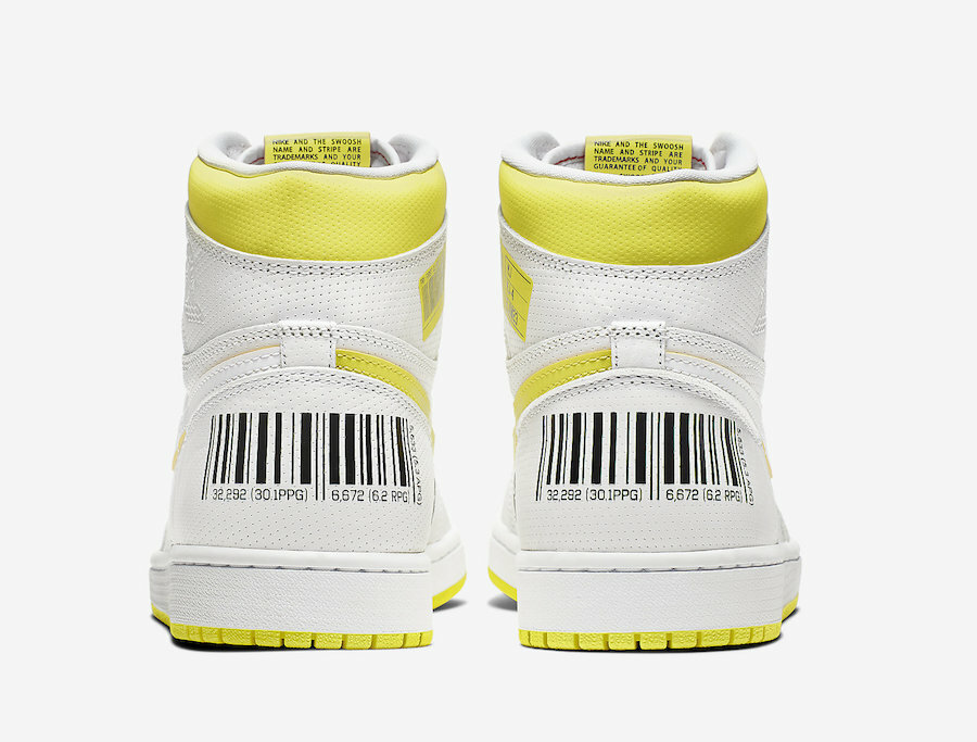 Authentic Nike Air Jordan 1 Retro High OG First Class Flight White