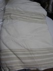 1 Pottery Barn Riviera striped DRAPE curtain 50 96 sandalwood  blackout New