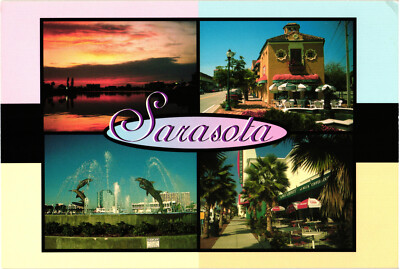 #ad #ad Sarasota FL Multi View Postcard Unposted Suncoast Postcards $3.99