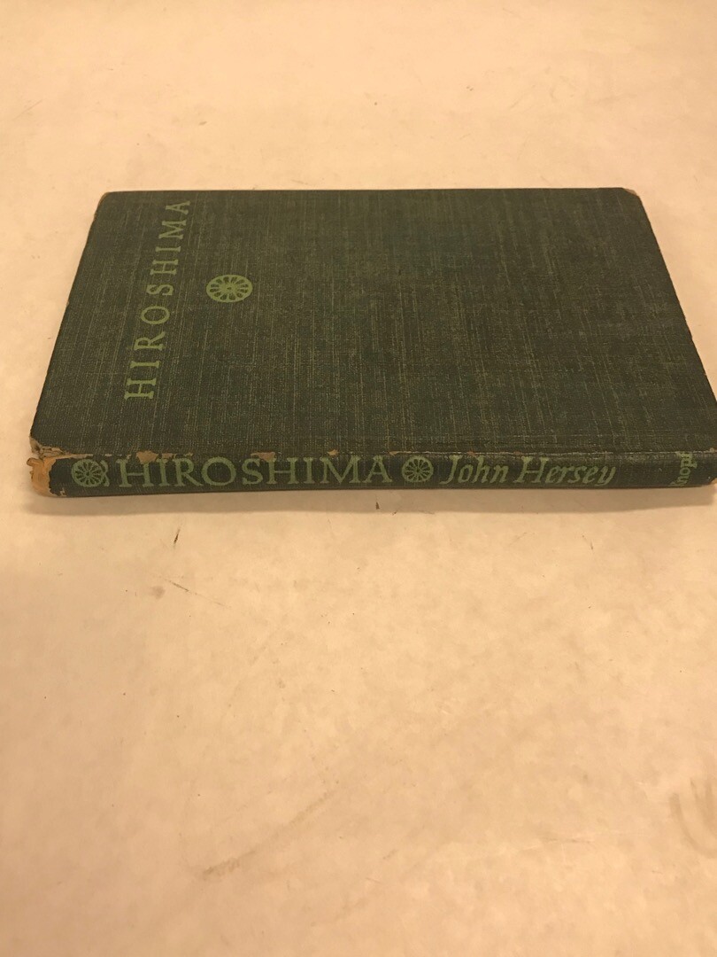 Vintage book hardcover HIROSHIMA 1946 John Hersey NYC Alfred A