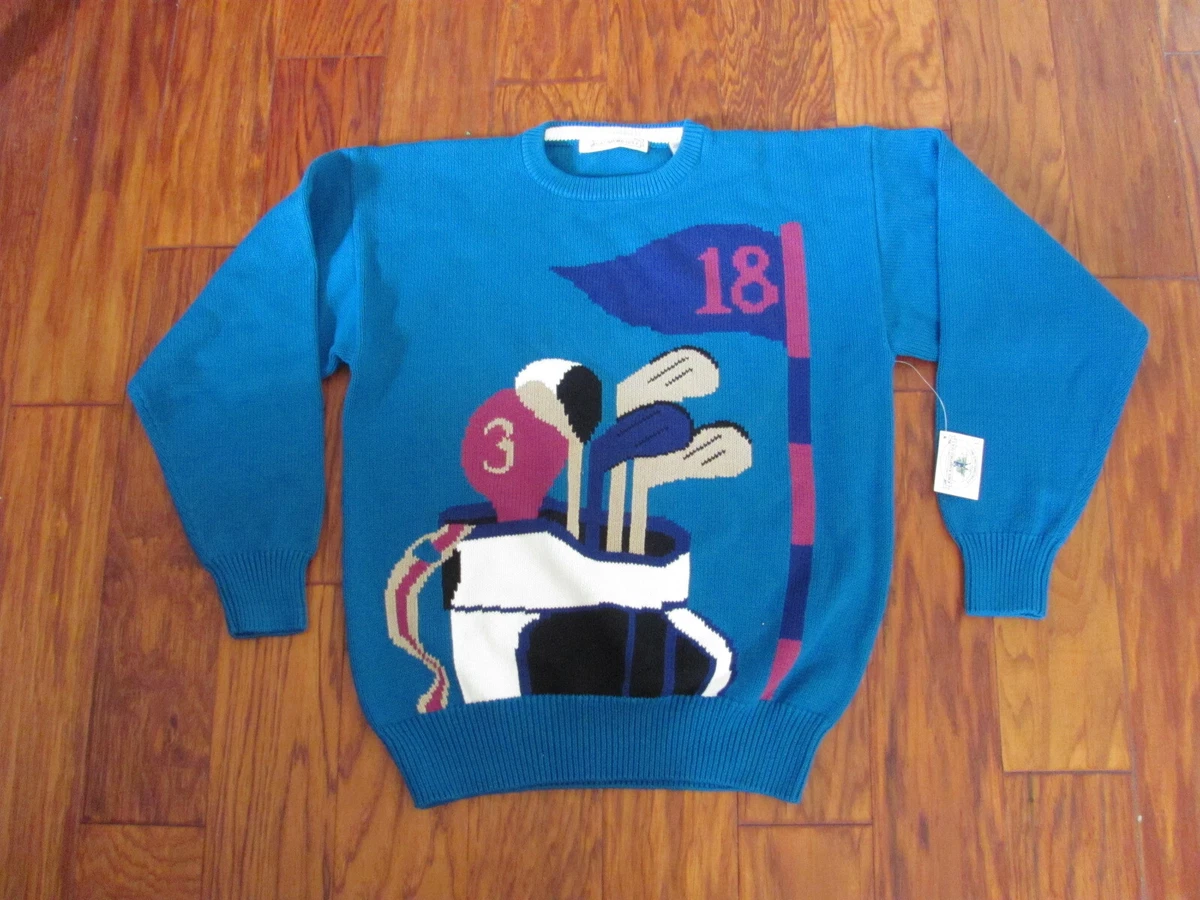 John Ashford Golf Sweater Mens Size Large 100 Cotton NWT Unused