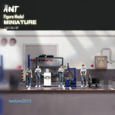 1/64 Mechanic Man Set Scene Props Miniatures Figures Model For Cars Vehicle Toy