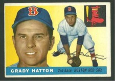 1955 Topps #131 Grady Hatton Vintage Baseball Card Boston Red Sox 3rd Base 3B