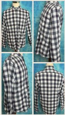 Express Men's Plaid Long Sleeve Button Up Shirt Size Large