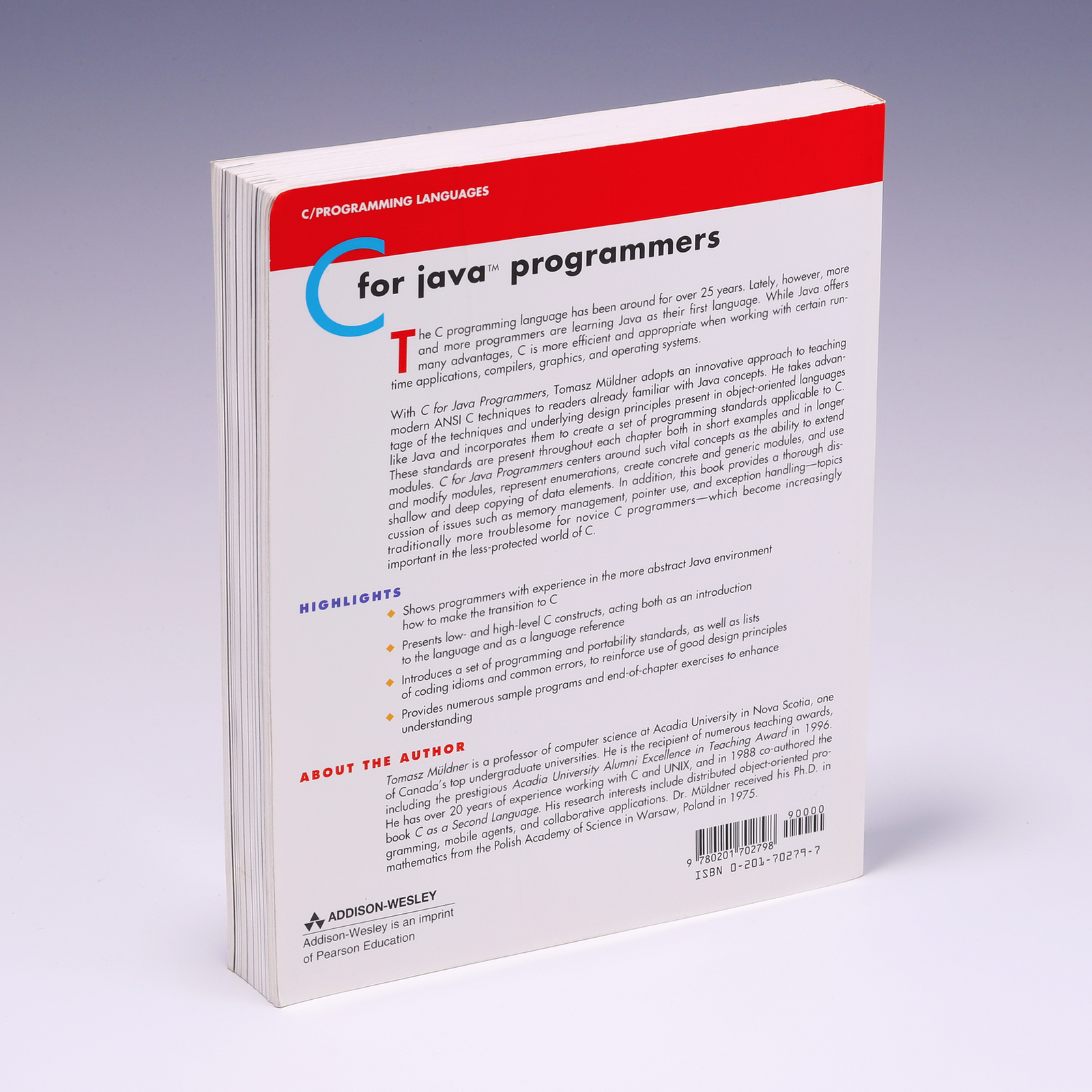 C for Java Programmers by Tomasz Muldner; G+ | eBay