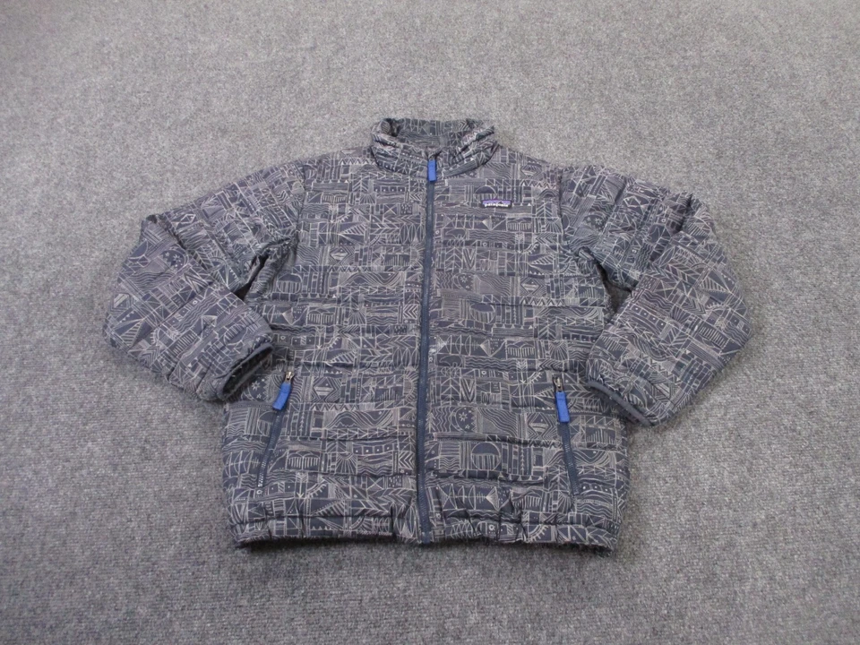 Chaqueta Patagonia Niño XL 14 Puffer Pato Plumón Suéter Estampado Azteca Exterior 68245 Foto 2 de 4