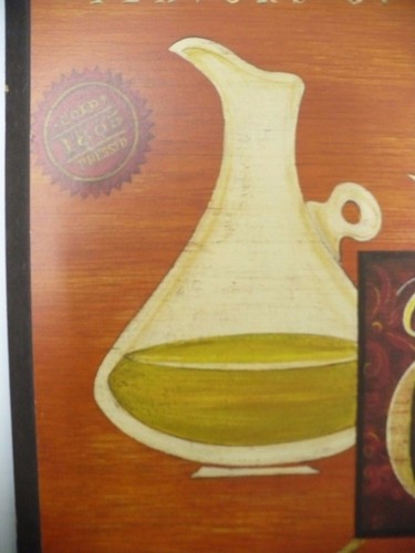Flavors Of Tuscany Olio D' Oliva Wooden Plaque Sign - 第 4/6 張圖片