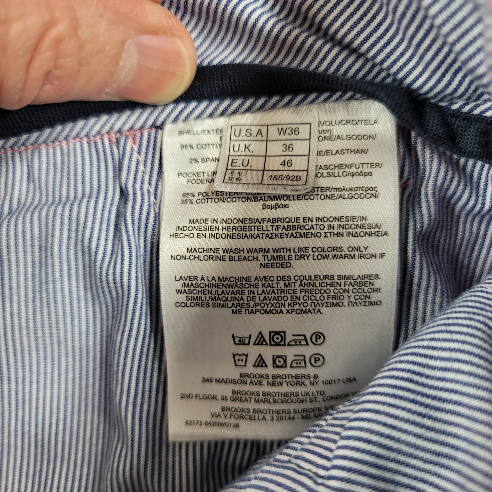 Brooks Brothers Chino Shorts Mens 36 Strawberry Red Stretch Cotton thumbnail 5