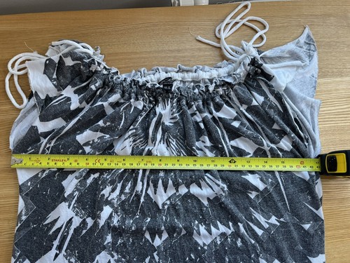 ALL SAINTS Short Dress / Long Lucy Top Tee Size 12 Festival Boho White Grey - Picture 6 of 8