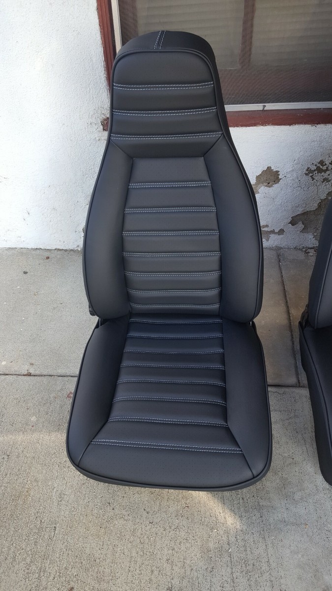 PORSCHE 911 912 924 944 UPHOLSTERY SEAT KIT GERMAN VINYL GRAY