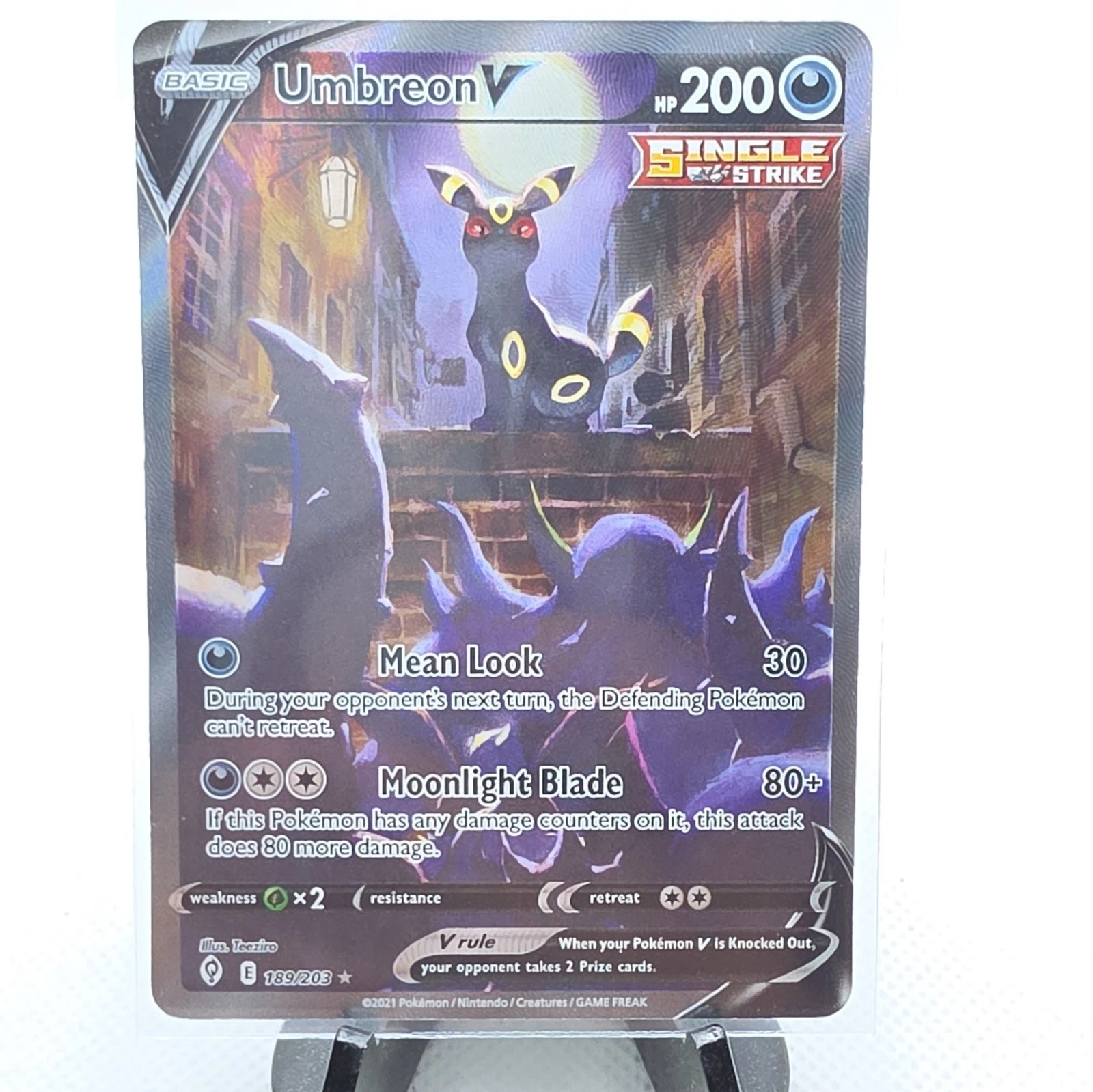 Umbreon V - Evolving Skies #189 Price & Value ($400.10) | PokeScope