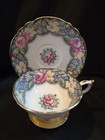 Paragon Cup & Saucer Gingham Rose Bone China England — photo 1