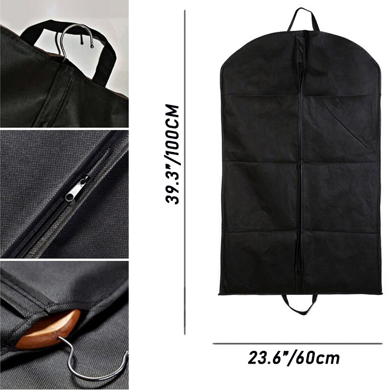 Clothes Carrier Cover Breathable Hanging Garment Bag Luxury Travel Suit Coat Bag