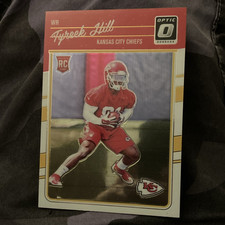 Panini 2016 Donruss Optic Tyreek Hill Rookie Card #117 Kansas City Chiefs. rookie card picture