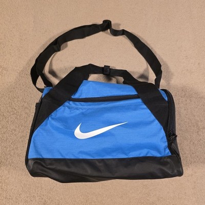 Nike Brasilia Small Training Blue Duffel Bag 56323 2010's Used