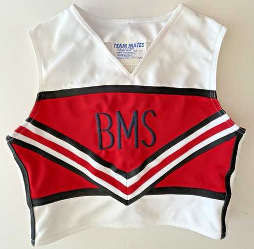 Team Mates Cheerleader Top 16" Length 33" Chest School Brandon Mississippi