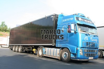 LKW Foto Volvo FH16 610 Kofferauflieger Österreich blau Ch. Kaincz GLOBET #j1dy