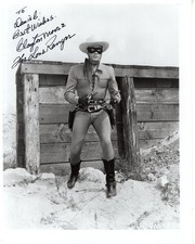 CLAYTON MOORE Autographed Signed 8x10 THE LONE RANGER Photograph - To Daniel
