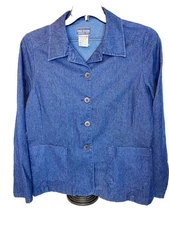 French Dressing  Paris Co Women’s Size 8 Denim Jacket CUTE! 1970s