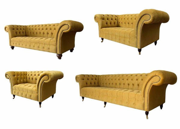 Designer Sofagarnitur 3+2+1,5+1 Sitzer Sofa Garnitur Polster Modern-image