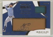 2020 Immaculate Debut Moments Relics Tan Leather 32/99 Jake Fraley Auto 00kj
