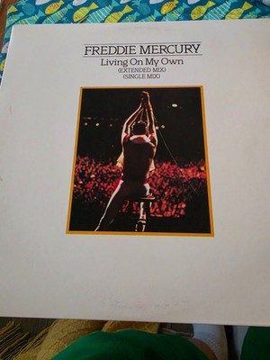 Freddie Mercury Living On My Own 12'' 1985 Columbia 44-05314 PROMO NM Vinyl