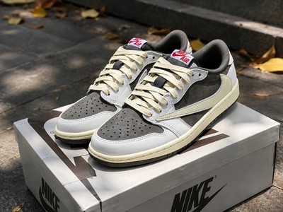 MEN'S  Travis Sc0tt x Jordan 1 Low OG ''Reverse Mocha'' Size US 7-12