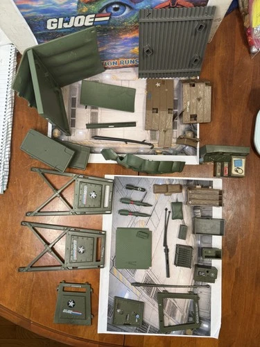 1980s GI JOE PLAYSET COMPONENTS + BROKEN PIECES/INCOMPLETES