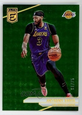2023-24 Donruss Elite Neon Green /75 Anthony Davis #93 11rw