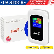 Unlocked LTE 5G Wireless WiFi Router Mobile Broadband MIFI LCD Portable Hotspot.
