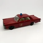 Vintage MATCHBOX LESNEY No. #59 FORD GALAXIE FIRE CHIEF VTG CAR Nice