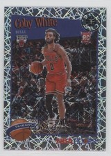 2019 Panini NBA Hoops Premium Stock Tribute Silver Lazer Prizm Coby White 05is