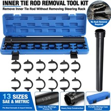 13pc Inner Tie Rod Removal Installation Tool Set 12 Sae Metric Crowfoot Adapters
