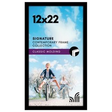 Americanflat 12x22 Picture Frame with Polished Plexiglass - Signature Collection