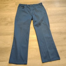 Vintage Levis Sta-Prest Pants Mens 36x29 Blue Straight Leg Big E Slacks 70s